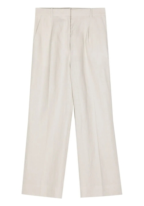 N.Peal Florence linen palazzo pants - Neutrals