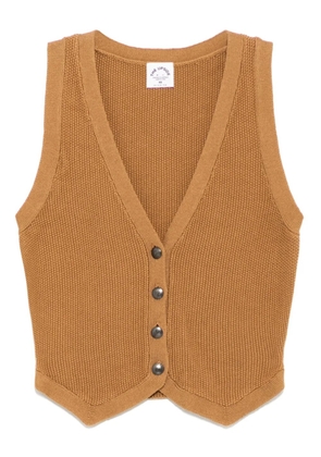 The Upside Babylon button knitted vest - Brown