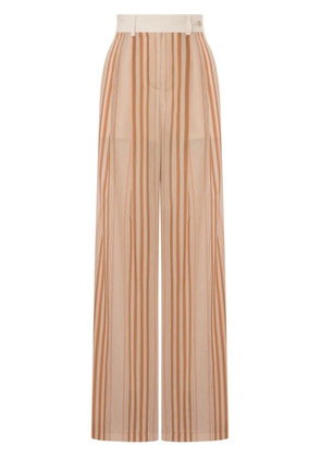 Alberta Ferretti striped palazzo pants - Neutrals