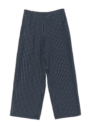 Bimba y Lola gingham-check straight trousers - Blue