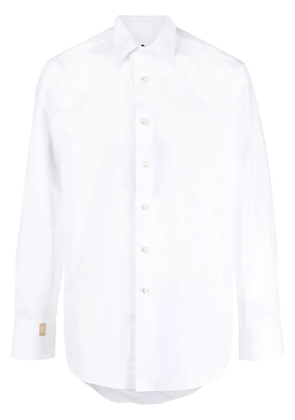 Billionaire logo-embroidered long-sleeve shirt - White