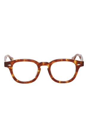 JULIUS TART OPTICAL square-frame glasses - Brown