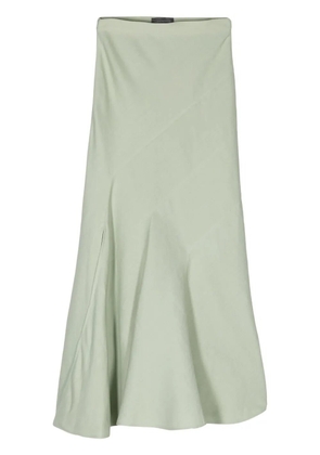 Lorena Antoniazzi godet linen-blend maxi skirt - Green
