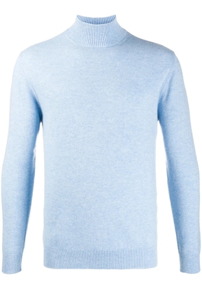 N.Peal funnel neck jumper - Blue