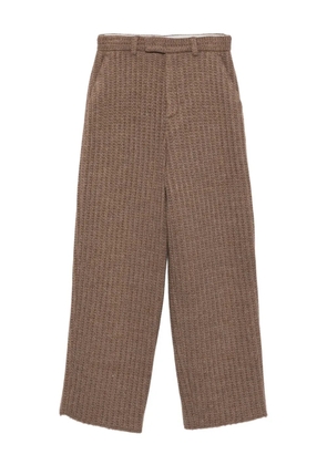 Giuseppe Di Morabito ribbed-knit trousers - Brown