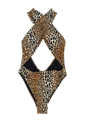 Reina Olga Italian Stallion swimsuit - Brown