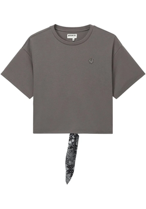 Musium Div. logo-embroidered T-shirt - Grey