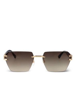 DSQUARED2 EYEWEAR logo-plaque sunglasses - Brown