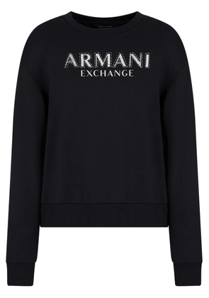 Armani Exchange logo-embellished sweatshirt - Black