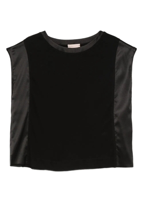 Purotatto velvet panel top - Black