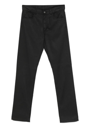 Canali logo-patch trousers - Grey
