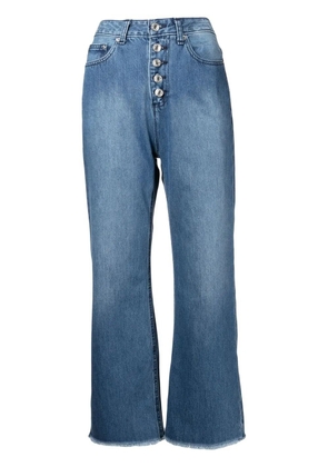 Michael Kors Selma high-rise cropped jeans - Blue