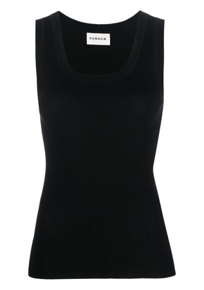 P.A.R.O.S.H. Cipria ribbed-knit tank top - Black
