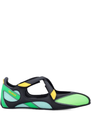 The Attico strap ballerina flats - Black