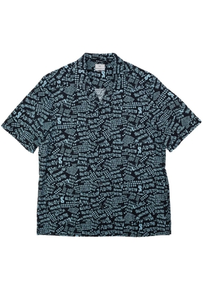 Ksubi Heroism text-print tencel shirt - Black