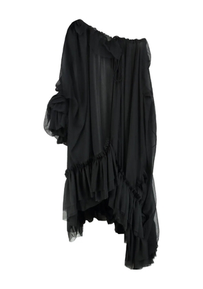 Les Filles d'Eva ruffled asymmetric top - Black