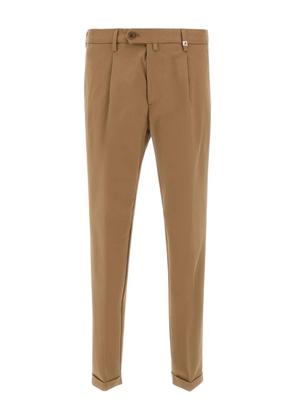Myths pleated cotton trousers - Brown