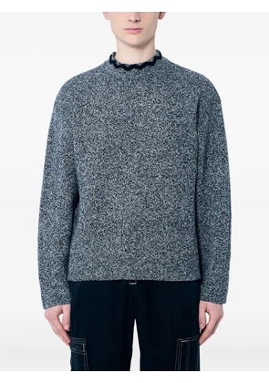 NÒMARYTHM TEXTILE speckled crew-neck sweater - Black