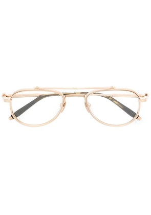 Akoni Callisto round-frame optical glasses - Gold