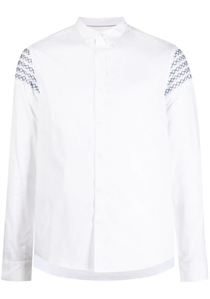 Private Stock The Romain embroidered-design shirt - White