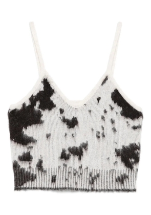 IMPERIAL ribbed tank top - White