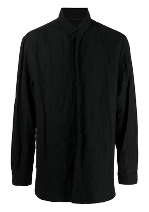 Forme D'expression button-up long-sleeved shirt - Black