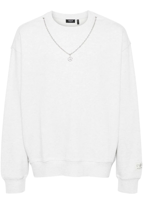 FIVE CM chain detailing sweatshirt - Grey