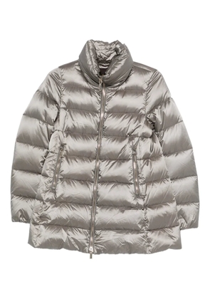 Moorer quilted-design coat - Silver
