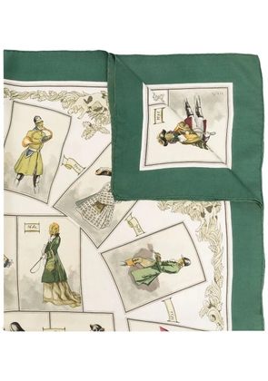 Hermès Pre-Owned pre-owned decades print silk scarf - Neutrals