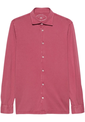 Fedeli plain organic-cotton shirt - Pink