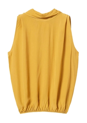 TWINSET turtleneck tie-back top - Yellow