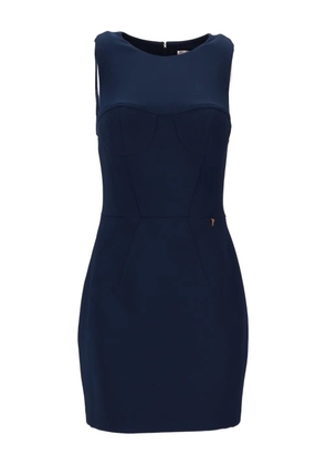 Elisabetta Franchi bustier detail mini dress - Blue