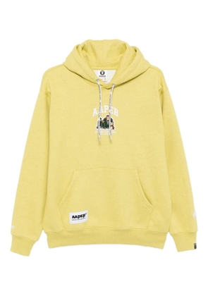AAPE BY *A BATHING APE® logo-patch hoodie - Yellow