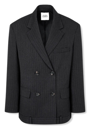 TOMBOY double-breasted pinstripe blazer - Black