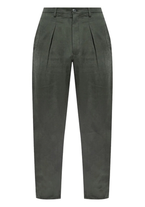 Giorgio Armani pleat-detail trousers - Green