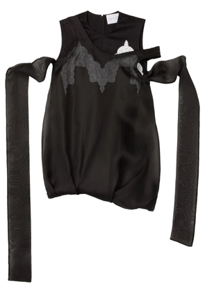 AZ FACTORY Honey Suckle lace-embellished minidress - Black