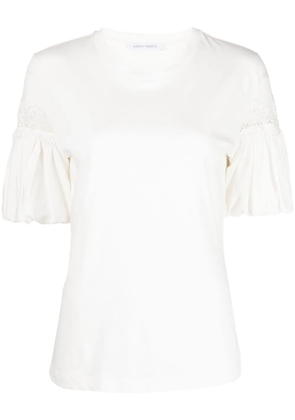 Alberta Ferretti puff-sleeve T-shirt - White
