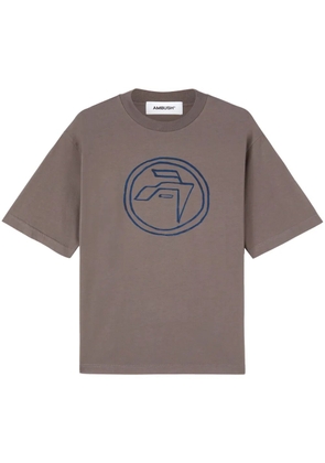 AMBUSH emblem-print organic-cotton T-shirt - Grey
