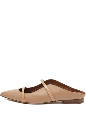 Malone Souliers Maureen pointed-toe leather mules - Neutrals
