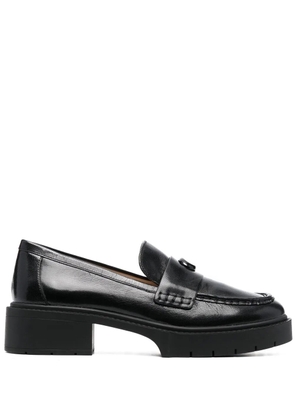 Coach Leah chunky sole leather loafers - Black
