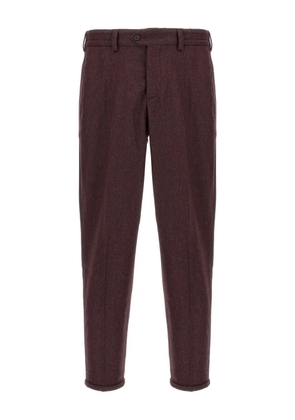 PT Torino The Rebel elastic-waistband turn-up chinos - Red