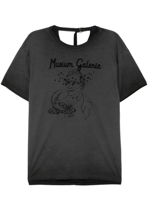 Musium Div. embroidered T-shirt - Black