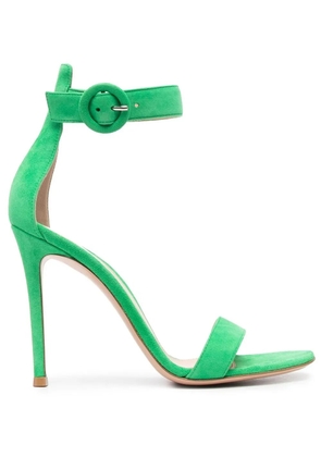 Gianvito Rossi Portofino 105mm suede sandals - Green