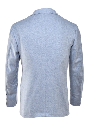 SARTORIO NAPOLI herringbone wool blazer - Blue