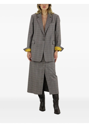 Merci checked midi skirt - Grey