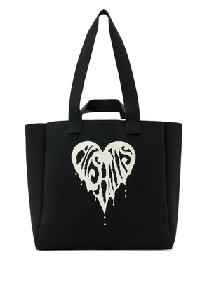 AllSaints large Izzy heart-print tote bag - Black