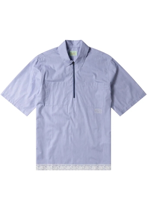 Aries zip-up polo shirt - Blue