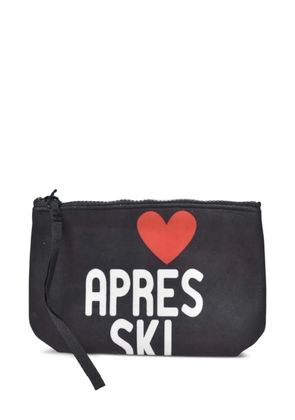 MC2 Saint Barth graphic-heart clutch bag - Black