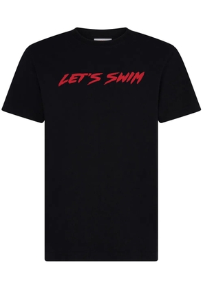 Let's Swim logo-print T-shirt - Black