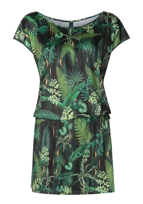 Lygia & Nanny Shiva leaf-print minidress - Green